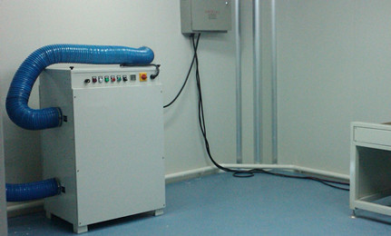 制藥廠轉輪除濕機內裝圖